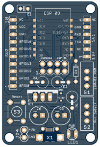 ESP8266 Flash Board v.1.3 Gerblook Front