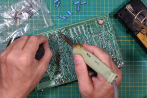 Soldering In the New Component